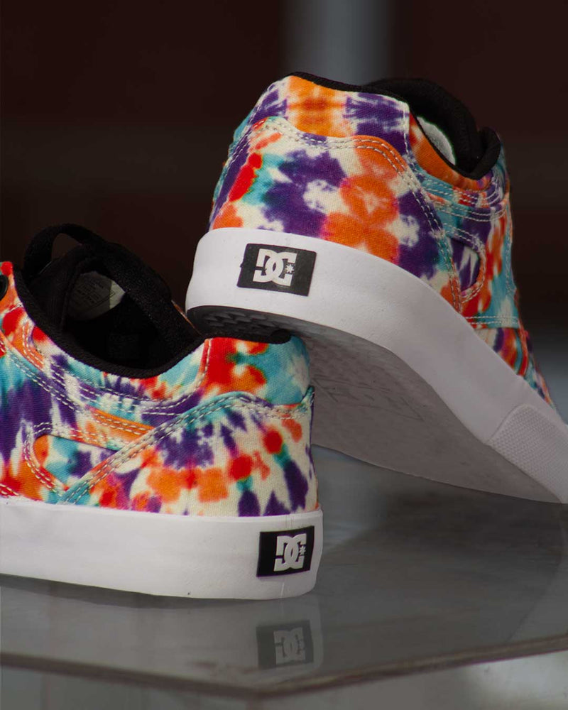 DC SHOES KALIS VULC TENIS SKATE CABALLERO BLANCO TIEDYE