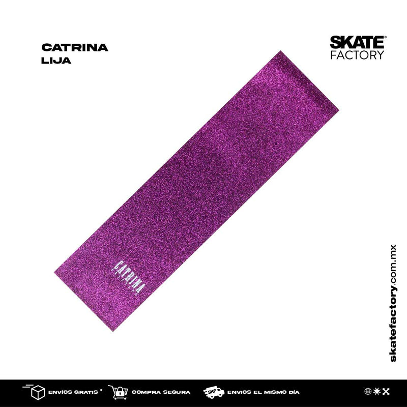 LIJA PARA PATINETA CATRINA SKATEBOARDS DIAMANTINA MORADO