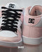 TENIS DAMA DC SHOES MANTECA 4MID BOTA ROSA BCO