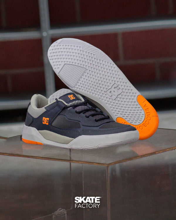 DC SHOES METRIC TENIS SKATE CABALLERO AZUL NARANJA