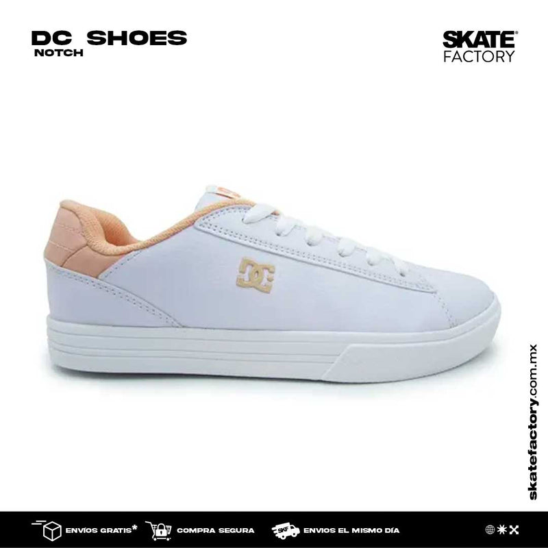 DC SHOES NOTCH TENIS DAMA BLANCO CREMA