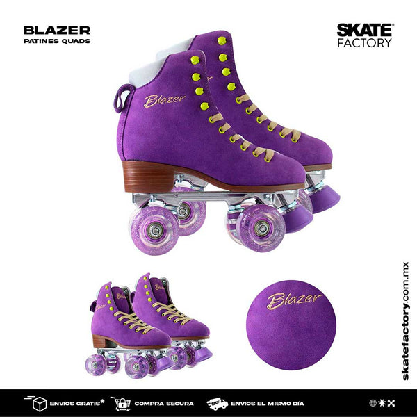 PATINES QUADS DAMA BLAZER MORADO + ENVIO GRATIS + REGALO