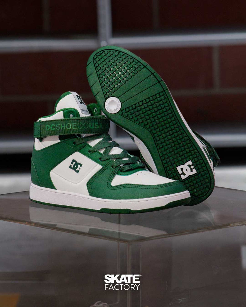 TENIS DC SHOES BOTA CABALLERO PENSFORD BLANCO VERDE – Skate Factory