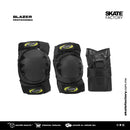 Los kits de Blazer de protecciones son Ideales para comenzar patinar sin miedo. Son esenciales para ir seguro y sin golpes ya sea en patines freeskate, en línea, agresivo o quads o en cualquier tipo de patines Encuéntralos en tu skate shop, Skate factory ®.