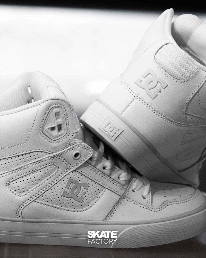 DC SHOES PURE HI TOP TENIS CABALLERO BLANCO (WGY)