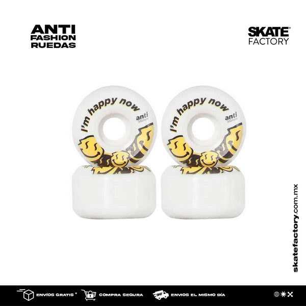 RUEDAS ANTIFASHION 56MM SKATE WHEELS HAPPY
