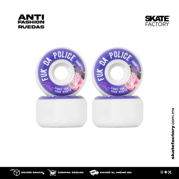 Ruedas para skateboard de 54 mm ideales para patinar en parque y ciudad. Marca nacional. Cambia las llantas de tu skateboard ahora, con este pack de llantas sigue patinando en tu skatepark favorito consulta precios en tus skateshop skate factory mx empieza a hacer trucos en tu patineta ahora, envíos gratis en compras mayores a $999 pesos compra fácil y rápido Encuéntralos en tu skate shop, Skate factory ®.