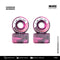 JUEGO DE 4 RUEDAS PARA LONGBOARD HONDAR FALCON 70MM MORADO