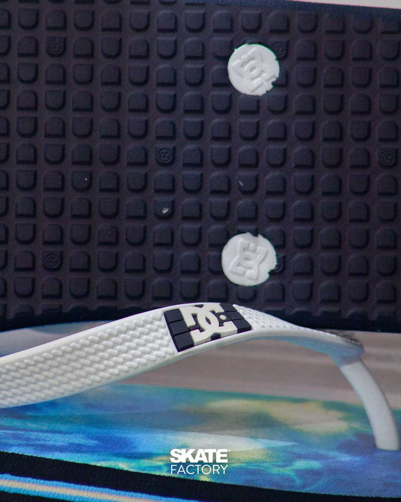 SANDALIAS PARA HOMBRE CON LOGO DC SHOES AZUL BLANCO