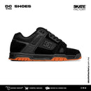 Tenis dc shoes stag negro con suela cafe