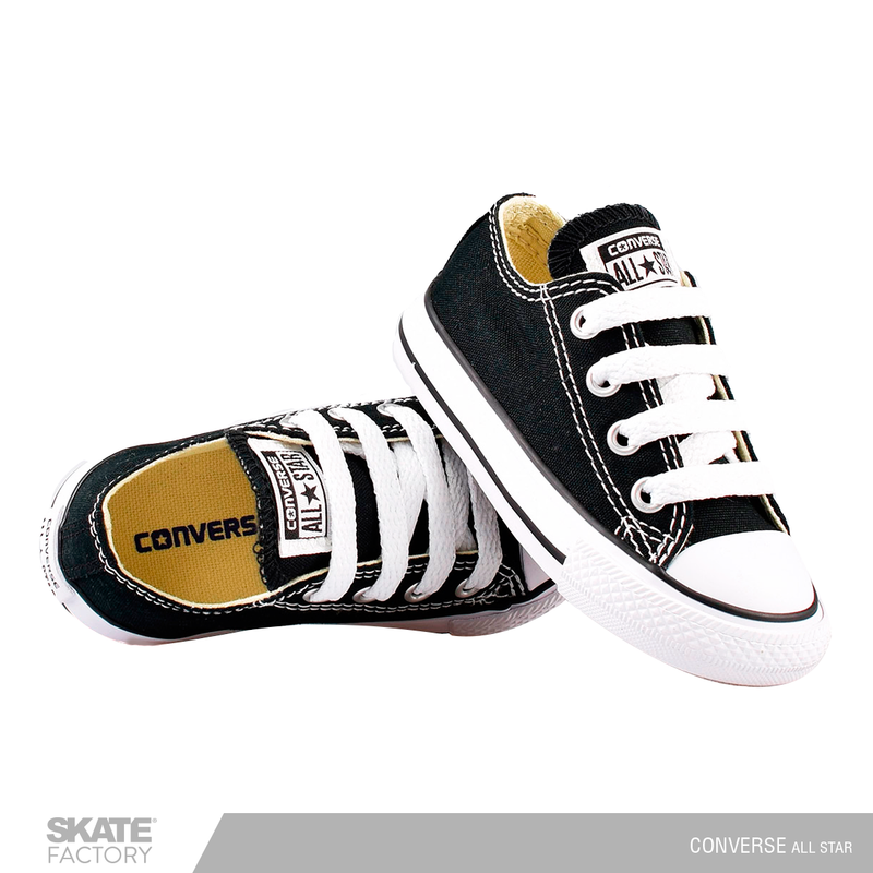 CONVERSE CHOCLO TENIS NIÑO CLÁSICO NEGRO