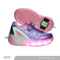 tenis con ruedas para niña bubble gummers rosas con ñuces led