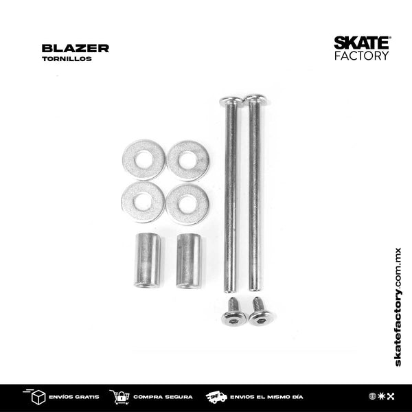 TORNILLOS DE LINEA A QUADS BLAZER METAL PLATEADOS