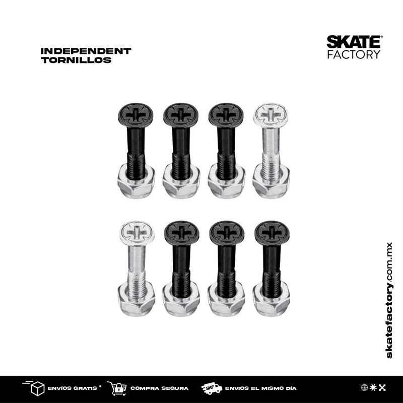 TORNILLOS SKATE INDEPENDENT SILVER PIHILLIPS 1"
