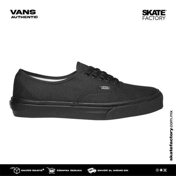 Compra tus tenis VANS modelo authentic tenis negro monocromo para skate para skateboarding, tenis para hombres, tenis para mujer de skate. Tenis vans hombres, las mejores marcas de skateboarding , empieza a hacer trucos en tu skateboard ahora envíos gratis en compras mayores a $999 pesos compra fácil y rápido Encuéntralos en tu skate shop México, Skate factory ®.