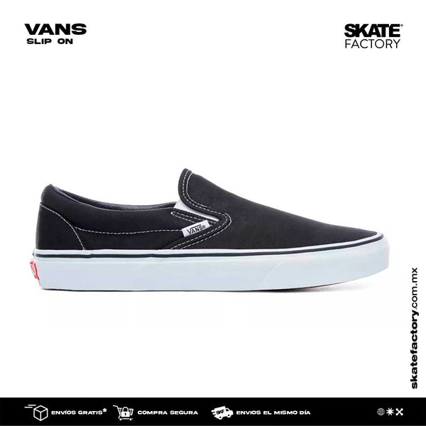 Compra tus tenis VANS modelo slip on tenis negro clasico para skate para skateboarding, tenis para hombres, tenis para mujer de skate. Tenis vans hombres, las mejores marcas de skateboarding , empieza a hacer trucos en tu skateboard ahora envíos gratis en compras mayores a $999 pesos compra fácil y rápido Encuéntralos en tu skate shop México, Skate factory ®.
